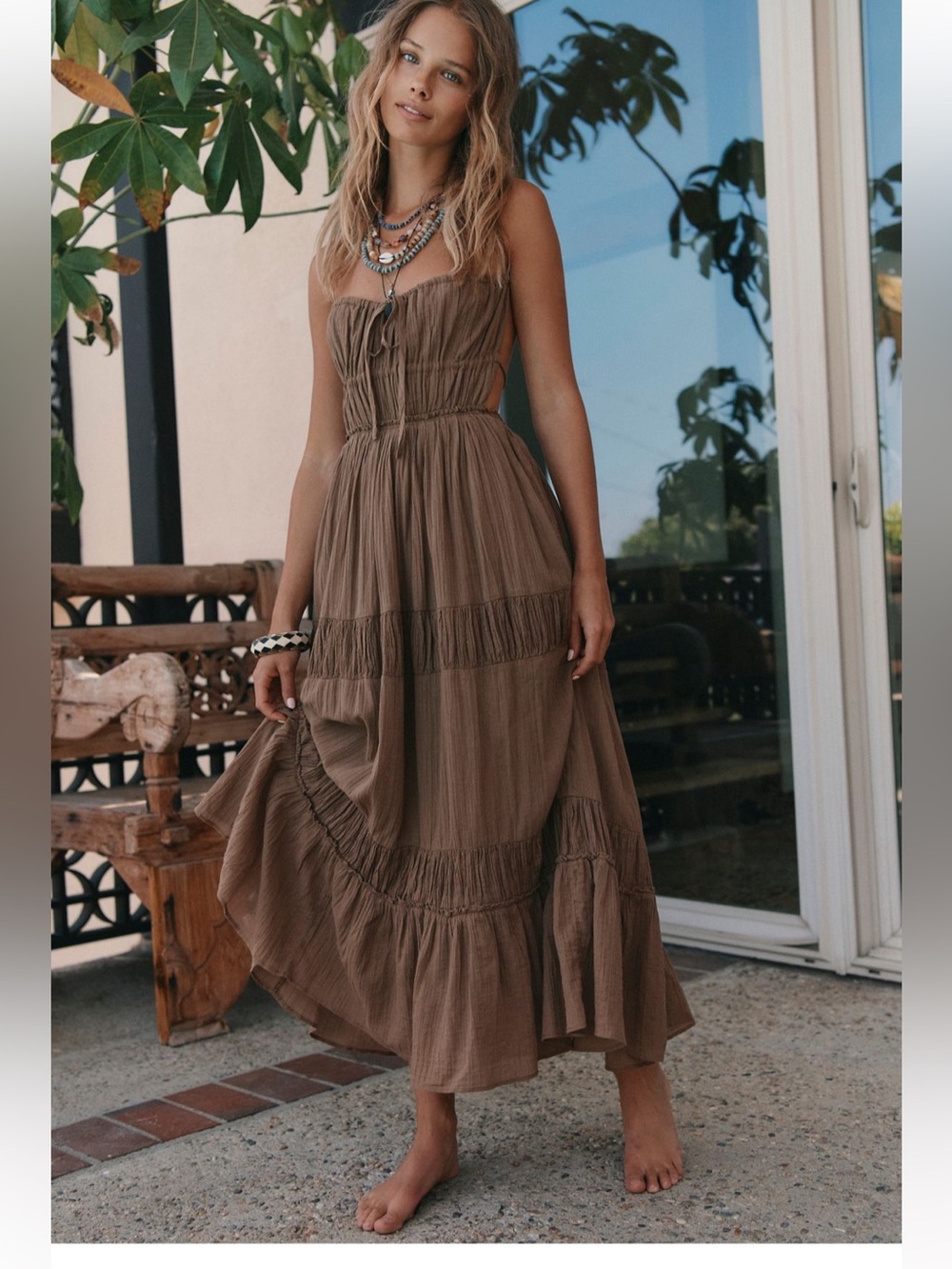 Free people taking sides maxi dress